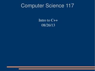 Computer Science 117