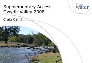 Supplementary Access Gwydir Valley 2008