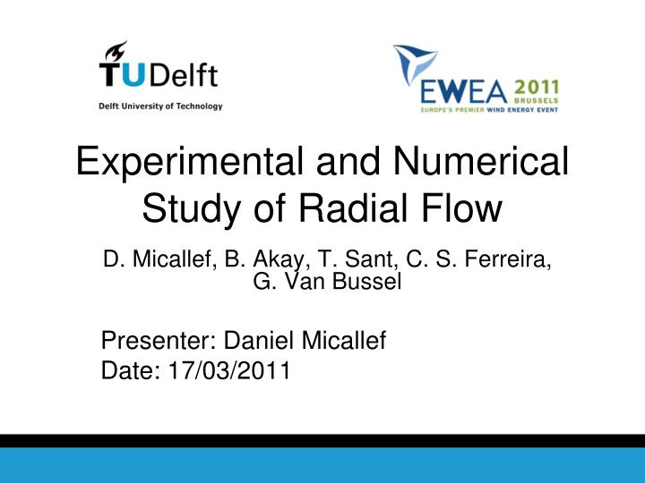 experimental and numerical study of radial flow