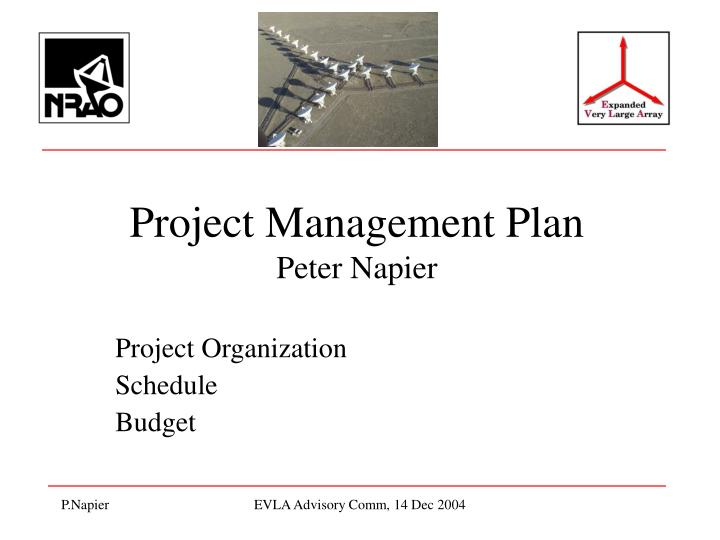 project management plan peter napier