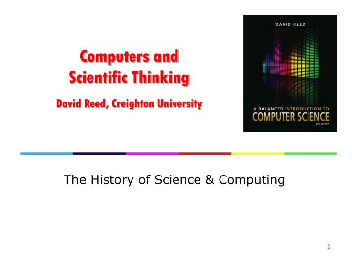 computers and scientific thinking david reed creighton university