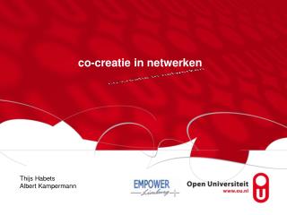 co creatie in netwerken