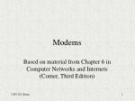 Modems - slide 1
