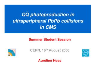 QQ photoproduction in ultraperipheral PbPb collisions in CMS