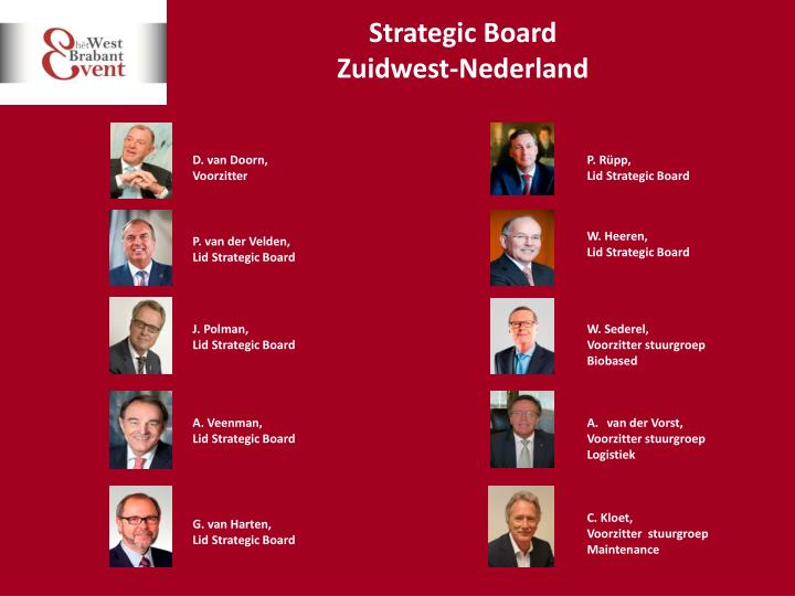 strategic board zuidwest nederland
