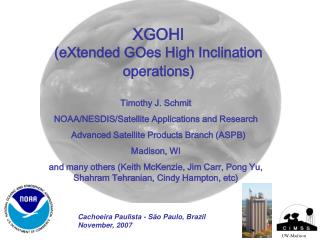 XGOHI (eXtended GOes High Inclination operations)