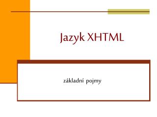 jazyk xhtml