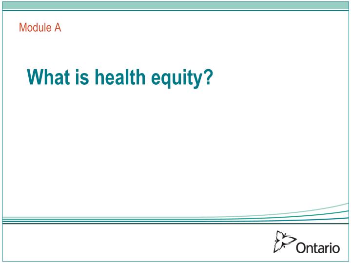 what is health equity