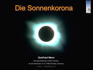 die sonnenkorona