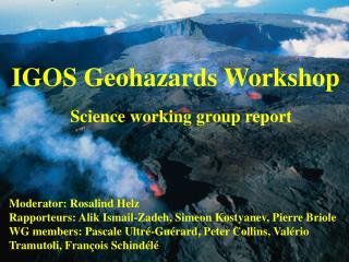 IGOS Geohazards Workshop