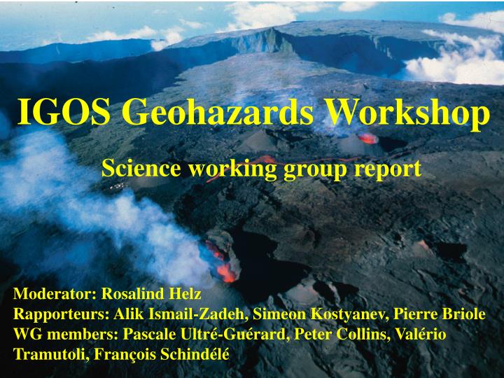 igos geohazards workshop