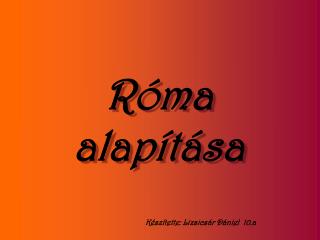 r ma alap t sa