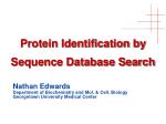 Protein Identification by Sequence Database Search - slide 1