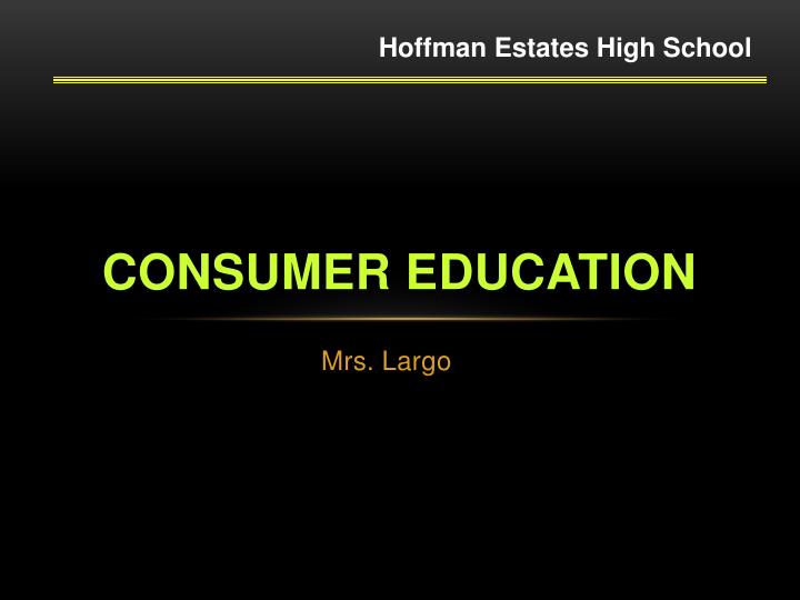 consumer education
