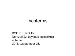 incoterms