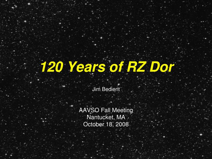 120 years of rz dor