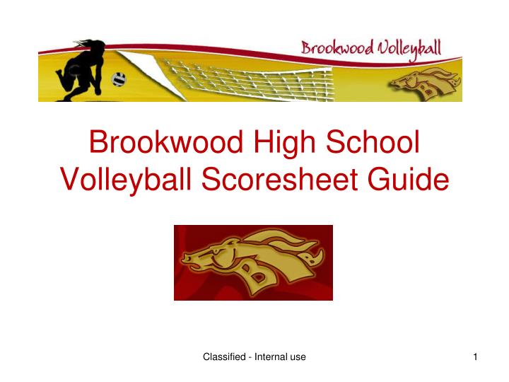 brookwood high school volleyball scoresheet guide