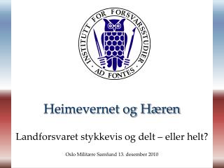 heimevernet og h ren