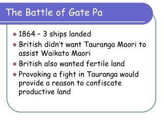 The Battle of Gate Pa