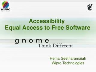 Accessibility Equal Access to Free Software