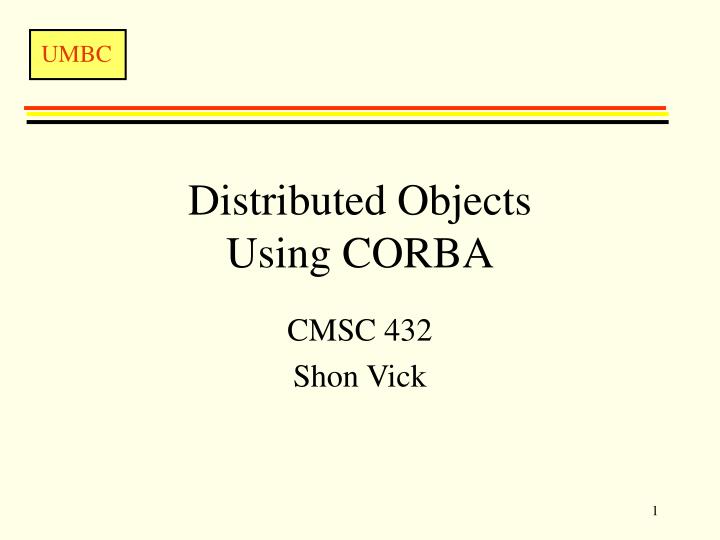 distributed objects using corba