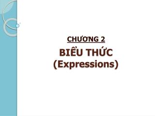 bi u th c expressions