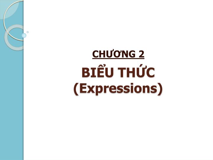 bi u th c expressions