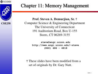 Chapter 11: Memory Management