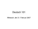 Deutsch 101 - slide 1