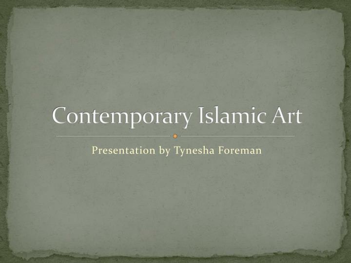 contemporary islamic art