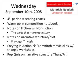 Wednesday September 10th, 2008