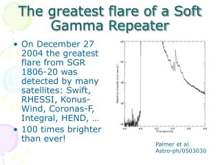 The greatest flare of a Soft Gamma Repeater