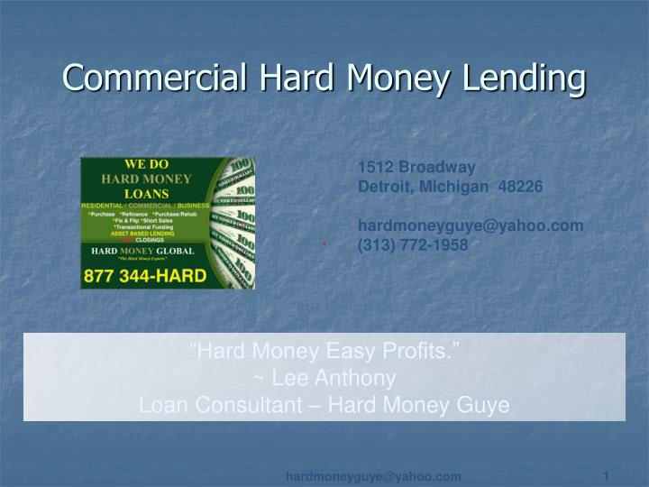 commercial hard money lending