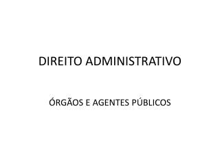 direito administrativo