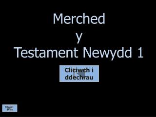 merched y testament newydd 1