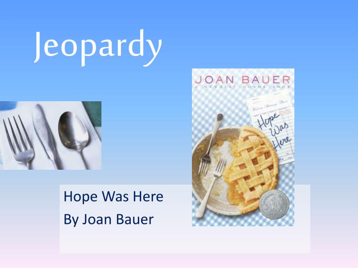 hope was here by joan bauer