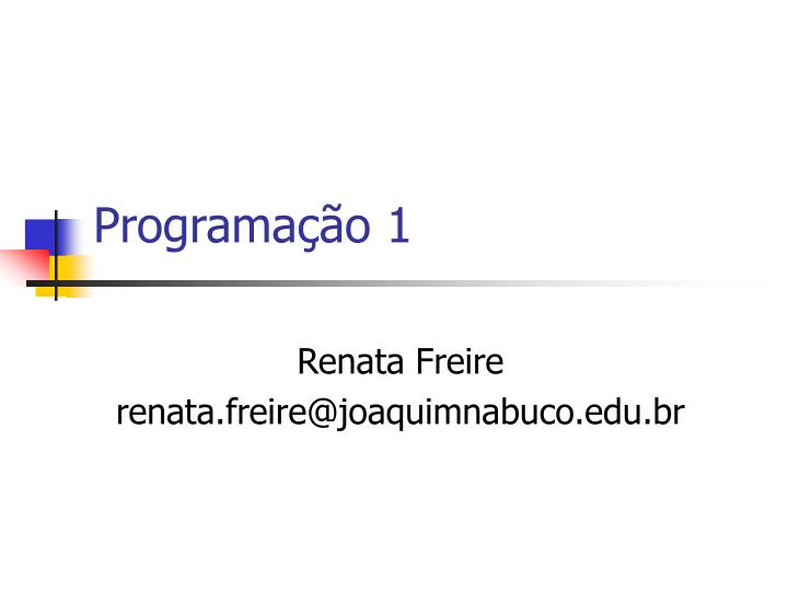 programa o 1