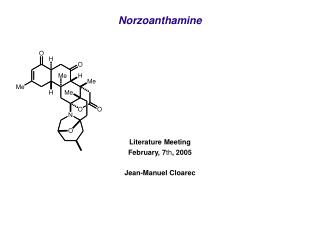 Norzoanthamine