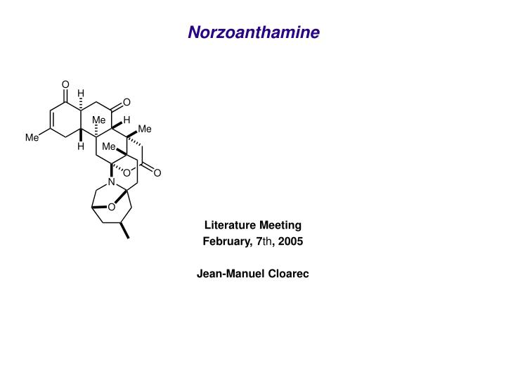 norzoanthamine