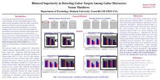 Bilateral Superiority in Detecting Gabor Targets Among Gabor Distracters