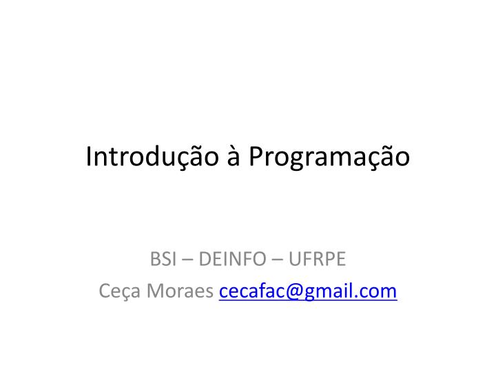 introdu o programa o