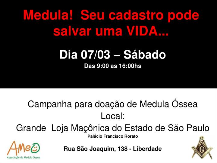 medula seu cadastro pode salvar uma vida