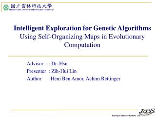 Advisor : Dr. Hsu Presenter : Zih-Hui Lin Author :Heni Ben Amor, Achim Rettinger