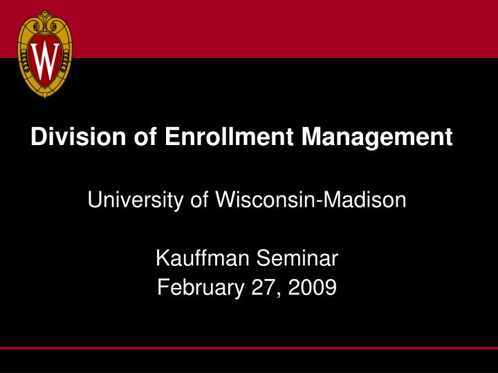 division of enrollment management