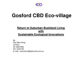Gosford CBD Eco-village
