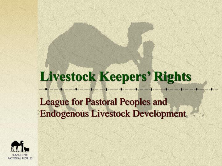 livestock keepers rights