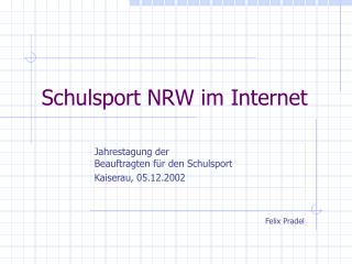 schulsport nrw im internet