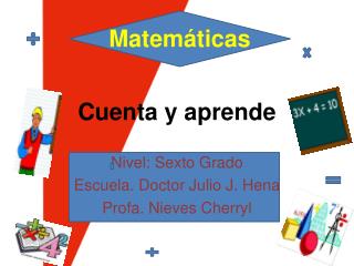 cuenta y aprende