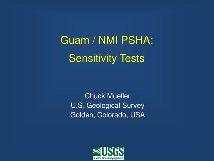 guam nmi psha sensitivity tests