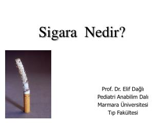 sigara nedir